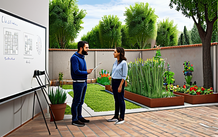 **
"A diverse group of community members, fully clothed in everyday Spanish clothing, collaboratively planning a local urban garden project on a digital whiteboard displaying a map of Madrid, safe for work, appropriate content, professional planning session, perfect anatomy, natural proportions, family-friendly, high-quality render."
**