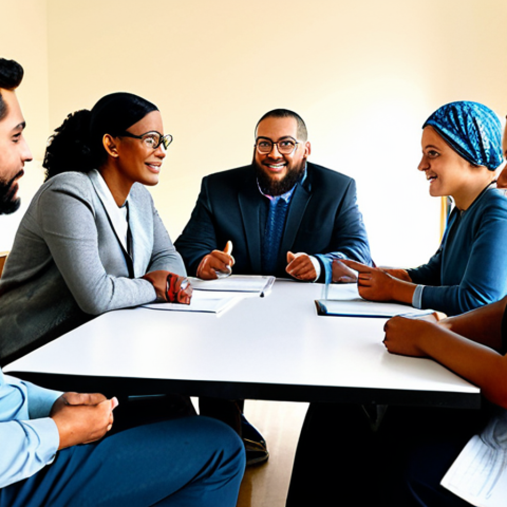 Community Empowerment Meeting**

"A diverse group of people, fully clothed in modest, everyday attire, gathered around a table in a community center, discussing plans and ideas. Safe for work, appropriate content, professional setting, perfect anatomy, natural proportions, family-friendly environment, well-lit, positive and collaborative atmosphere."

**