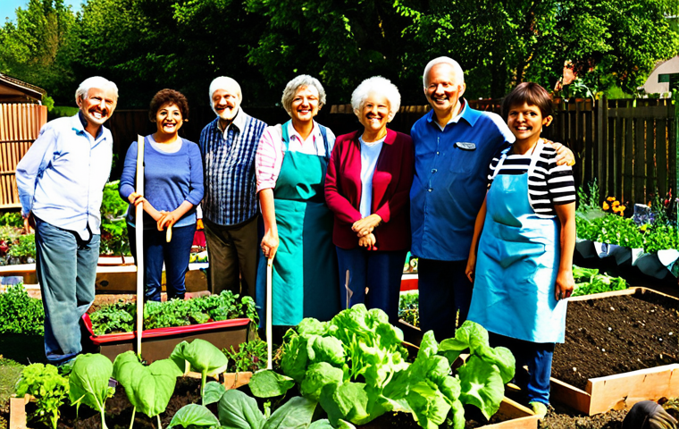 참여형 연구 방법론의 피드백 메커니즘 - Collaborative Community Garden**
"A diverse group of fully clothed people of different ages and bac...