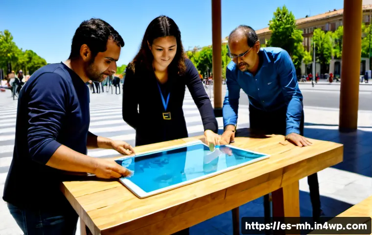 Home 13 참여형 연구에서의 데모 프로젝트 실행 - Photorealistic community participatory research demo project in a sunlit civic center in Madrid, div...
