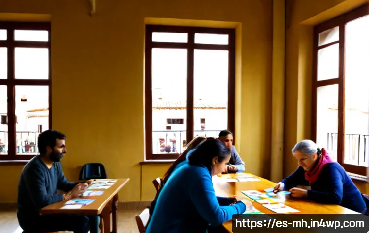 Home 17 참여형 연구의 활용 분야 - Photorealistic community-based participatory research workshop in a bright municipal hall in Spain, ...